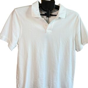 J. Crew Crisp White Polo Shirt